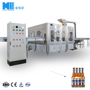 500-25000bph Fully Automatic Beverage Glass Bottle Filling Capping Labeling Line